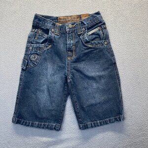 Vtg Y2K Raider Jean Co Denim Shorts Blue Boys Size 6 Zipper
